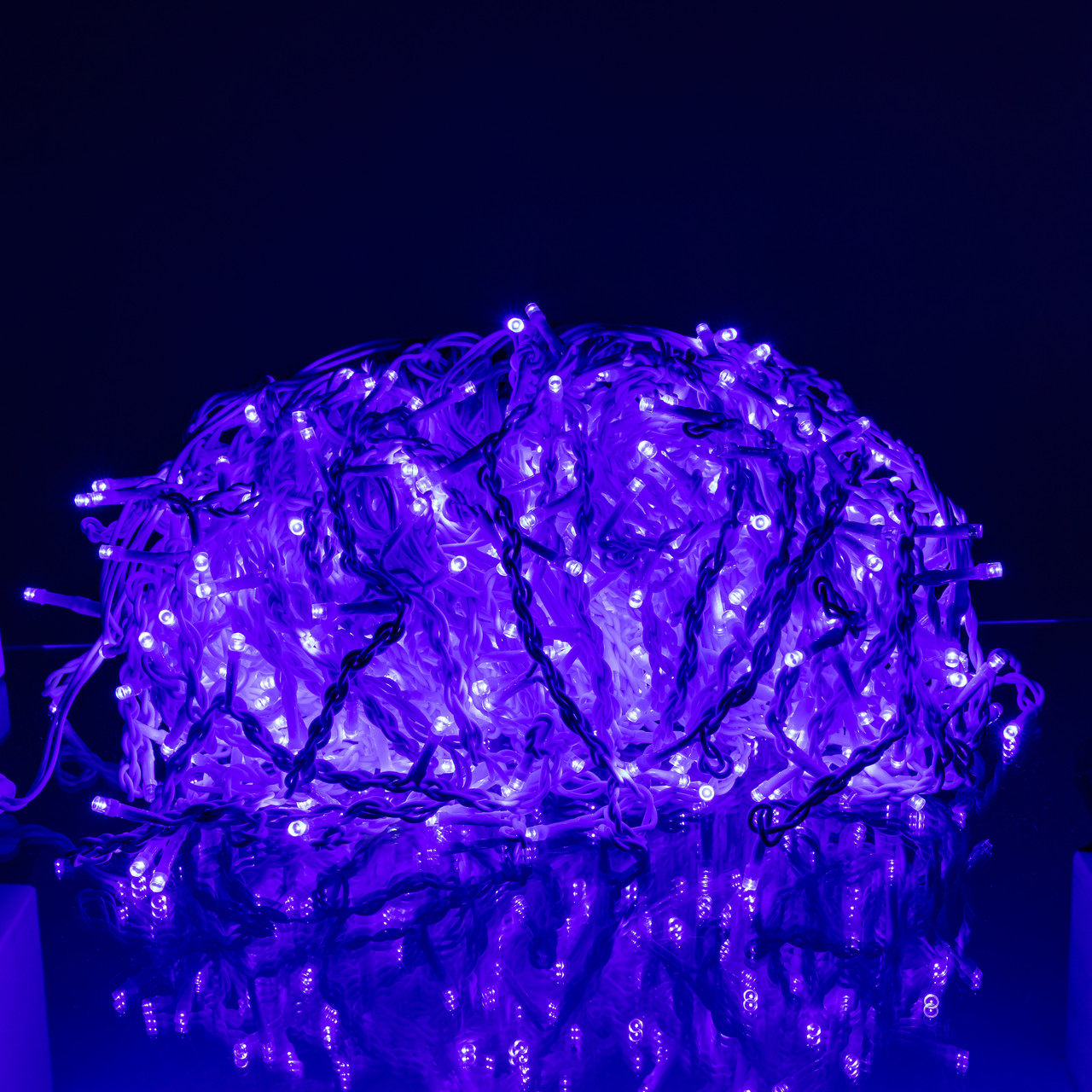 Вулична гірлянда Бахрома 36 м 600 LED білий провід Синій 36MWBL - Зображення 4