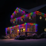 Вулична гірлянда Бахрома 50 м 600 LED білий провід Мультиколір 50MWML - Зображення 2