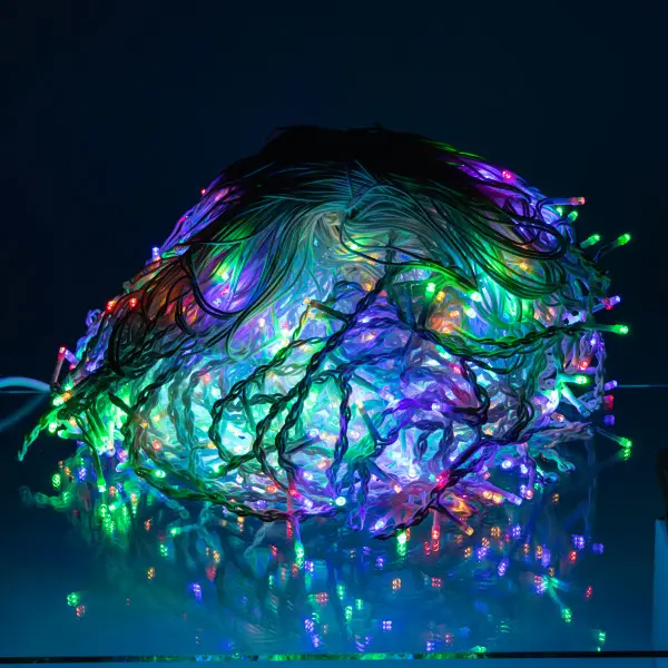 Вулична гірлянда Бахрома 50 м 600 LED білий провід Мультиколір 50MWML - Зображення 3