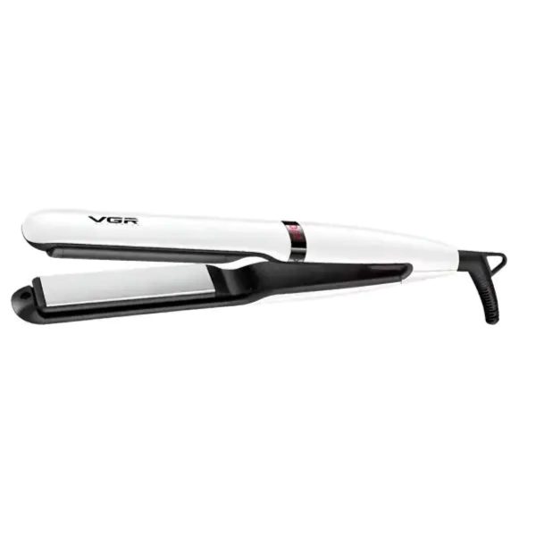 Випрямляч для волосся VGR з керамічними пластинами, білий V-512