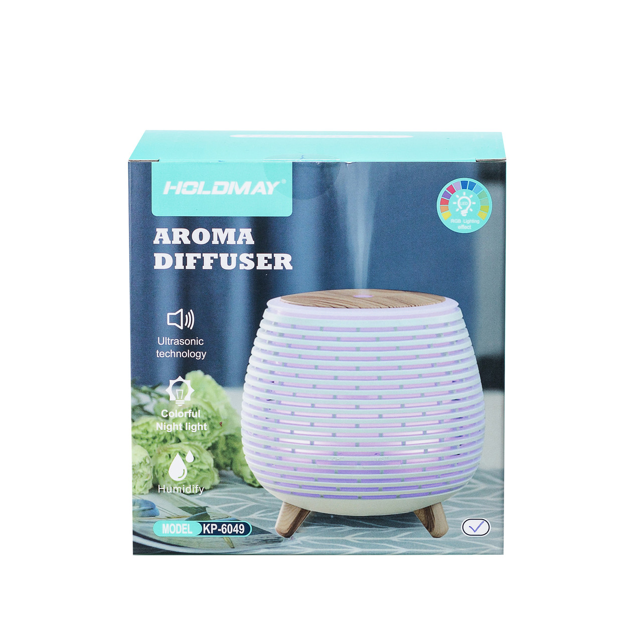 Зволожувач повітря Holdmay Aroma Diffuser 140ml Чорний HPKP6049B - Зображення 5