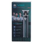 Тример для стрижки волосся акумуляторний 4 насадки Чорний VGR HP-V-009 - Зображення 8