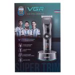Професійна машинка для стрижки волосся та бороди з LED-дисплеєм та підставкою VGR HP-V-256 - Зображення 8