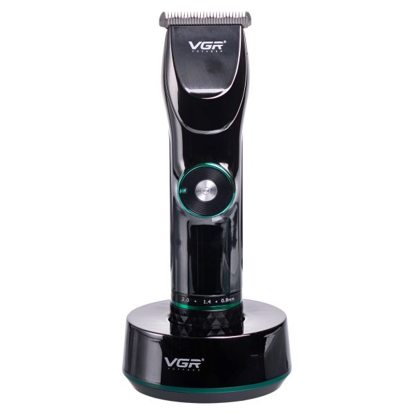 Професійна машинка для стрижки волосся та бороди VGR HP-V-256 з LED-дисплеєм і зарядною підставкою