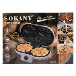 Вафельниця Sokany для бельгійських вафель 1200 Вт універсальна електровафельниця KJ-510 - Зображення 10