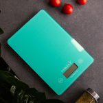 Ваги для кухні Sokany до 5 кг електронні на батарейках Lugi Бірюзовий SK-19027M - Зображення 4