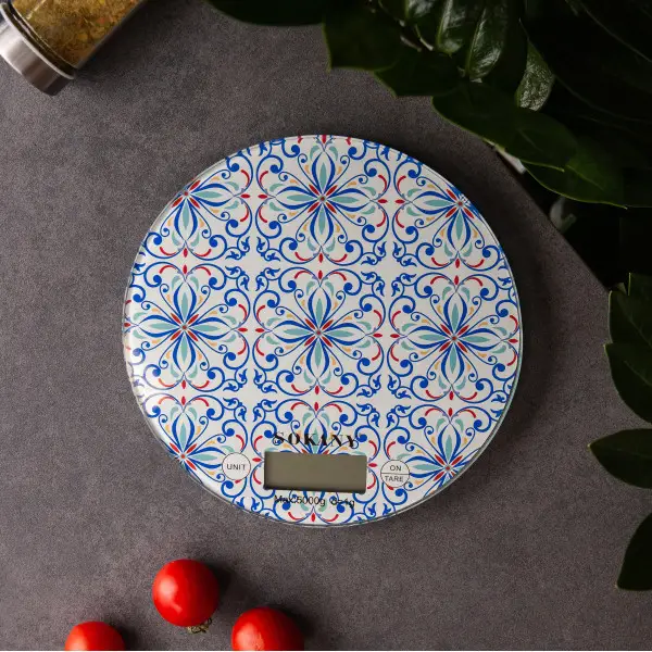 Кухонні ваги до 5 кг електронні на батарейках Синій SK-19023BL - Зображення 3