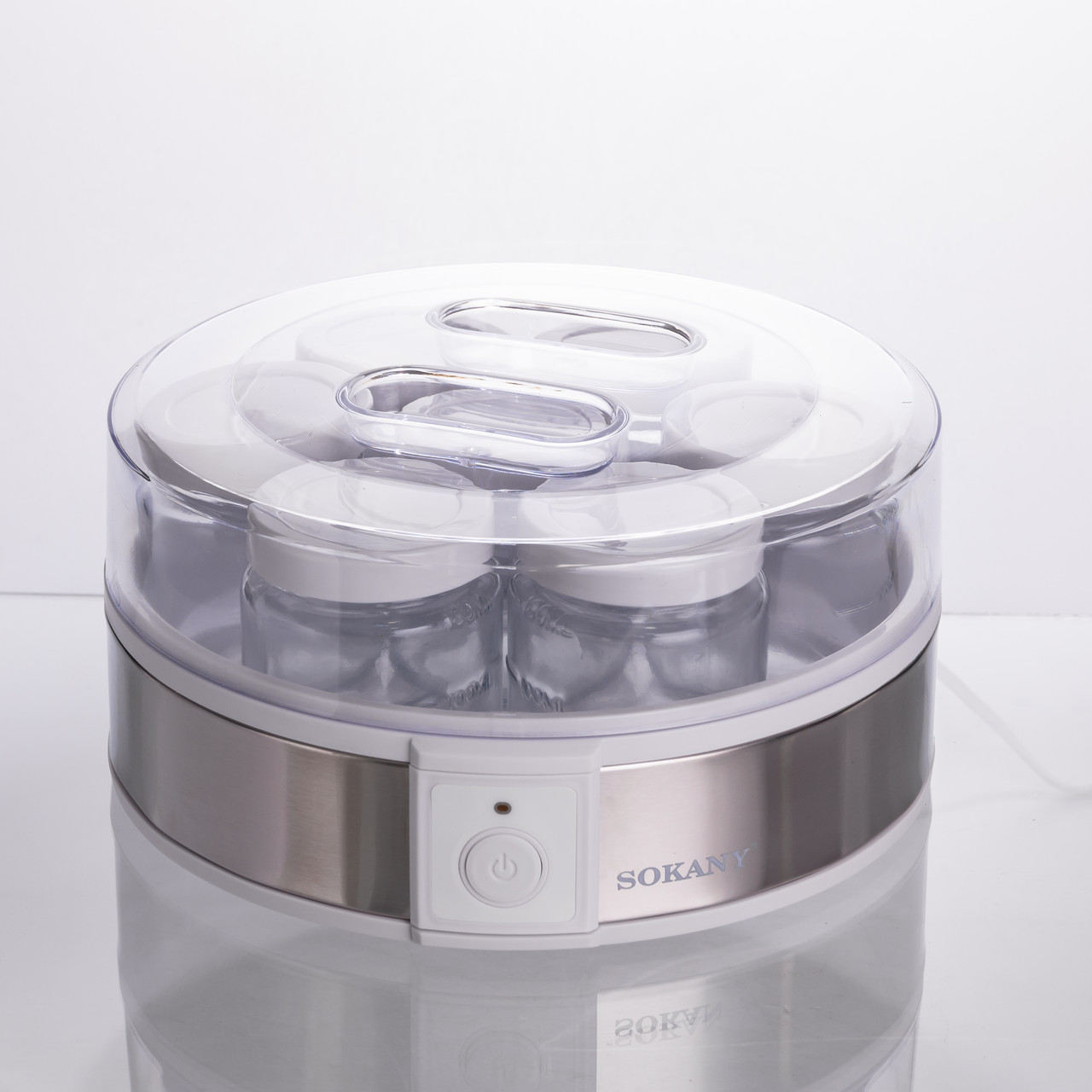 Йогуртниця електрична на 7 баночок по 180 (мл) апарат для приготування йогурту 20 Вт йогуртниця для дому SK-08017 - Зображення 1