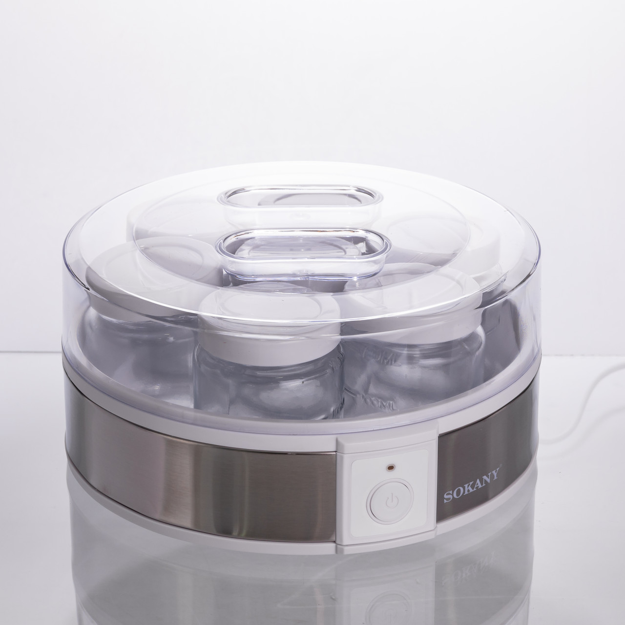 Йогуртниця електрична на 7 баночок по 180 (мл) апарат для приготування йогурту 20 Вт йогуртниця для дому SK-08017 - Зображення 7