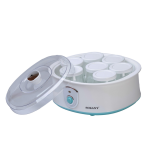 Йогуртниця електрична на 7 баночок по 180 (мл) апарат для приготування йогурту 20 Вт йогуртниця з таймером для дому SK2304 - Зображення 4