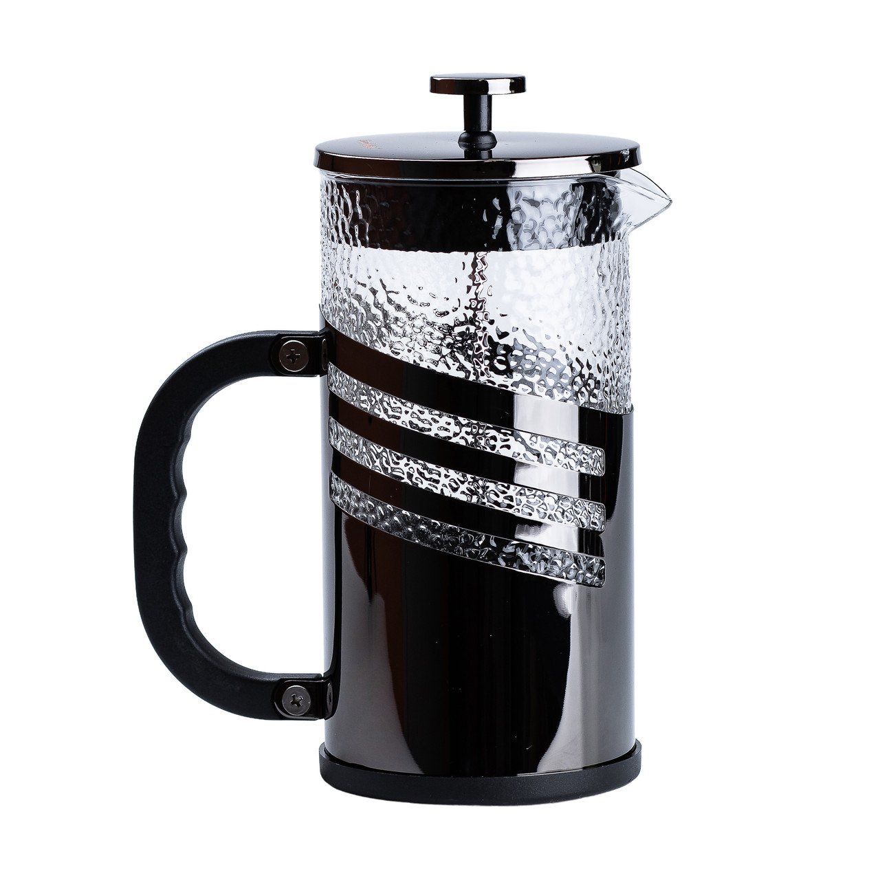 Чайник для заварки з френч пресом і фільтром 1 л чорний HP33537B - Зображення 2