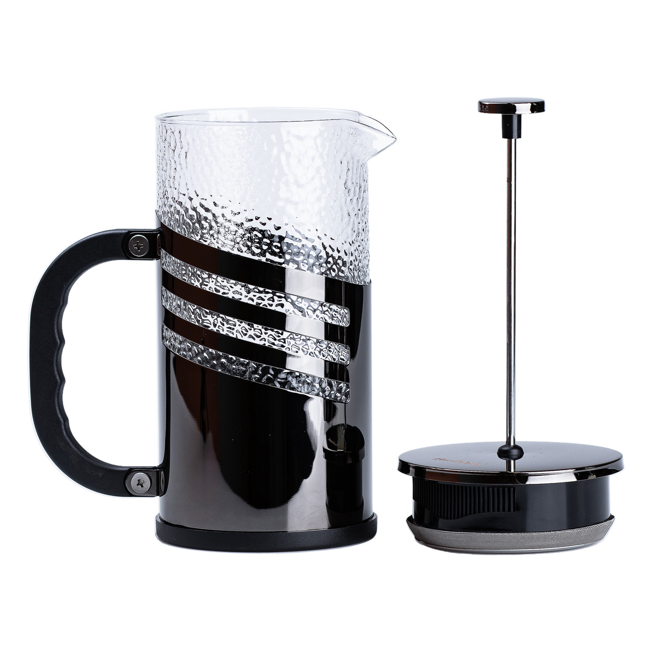 Чайник для заварки з френч пресом і фільтром 1 л чорний HP33537B - Зображення 4