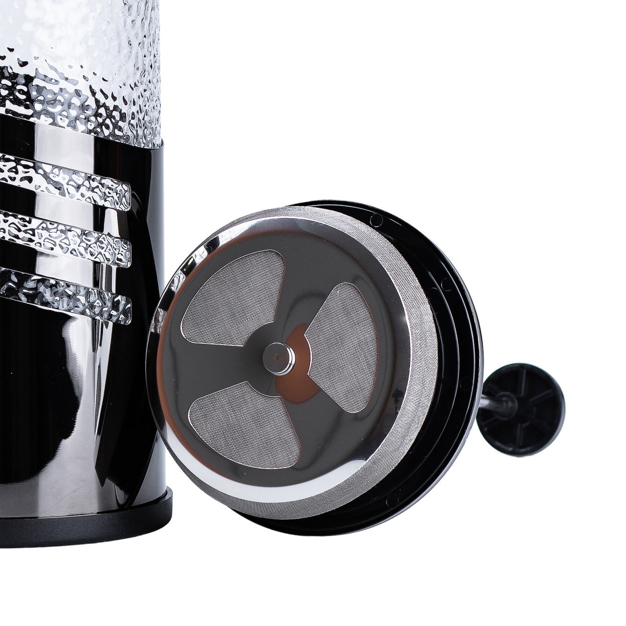 Чайник для заварки з френч пресом і фільтром 1 л чорний HP33537B - Зображення 5