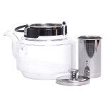 Заварник скляний чайник 1.1 л з ручкою і фільтром прозорий HP-33-4 - Зображення 2