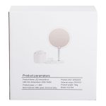 Дзеркало для макіяжу з підсвічуванням кругле настільне Ø21 см з підставкою Рожеве HP-10-9AP - Зображення 10