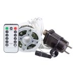 Гірлянда роса на пульті 50 метрів на 500 led світлодіодів крапля на зеленому дроті синя 500L50MGBL