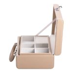 Скринька для прикрас з еко шкіри 2 яруси з кодовим замком органайзер для ювелірних виробів HP-5-24CR - Зображення 3