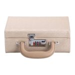 Скринька для прикрас з еко шкіри 2 яруси з кодовим замком органайзер для ювелірних виробів HP-5-24CR - Зображення 5