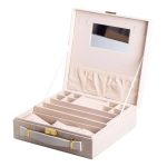 Скринька для прикрас з еко шкіри 2 яруси органайзер для ювелірних виробів HP-5-35BE - Зображення 3