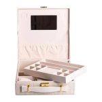 Скринька для прикрас з еко шкіри 2 яруси органайзер для ювелірних виробів HP-5-35BE - Зображення 2