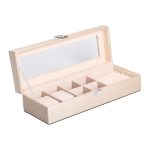 Скринька для прикрас із еко шкіри 31×11×8 см органайзер для ювелірних виробів HP-5-5BE - Зображення 2