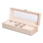 Скринька для прикрас із еко шкіри 31×11×8 см органайзер для ювелірних виробів HP-5-5BE - Зображення 4