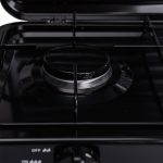 Настільна газова плита на 2 конфорки 4.4 кВт міні газова плита для балонного газу Чорна Sokany SK-6002B - Зображення 7