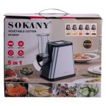 Подрібнювач овочів 5в1 овочерізка 800 Вт з 5 насадками з нержавіючої сталі Sokany SK-06029 - Зображення 10