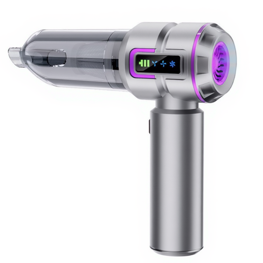 Автомобільний ручний пилосос 4 в 1 6000 мАг Сірий HP-11-6697BSV - Зображення 2