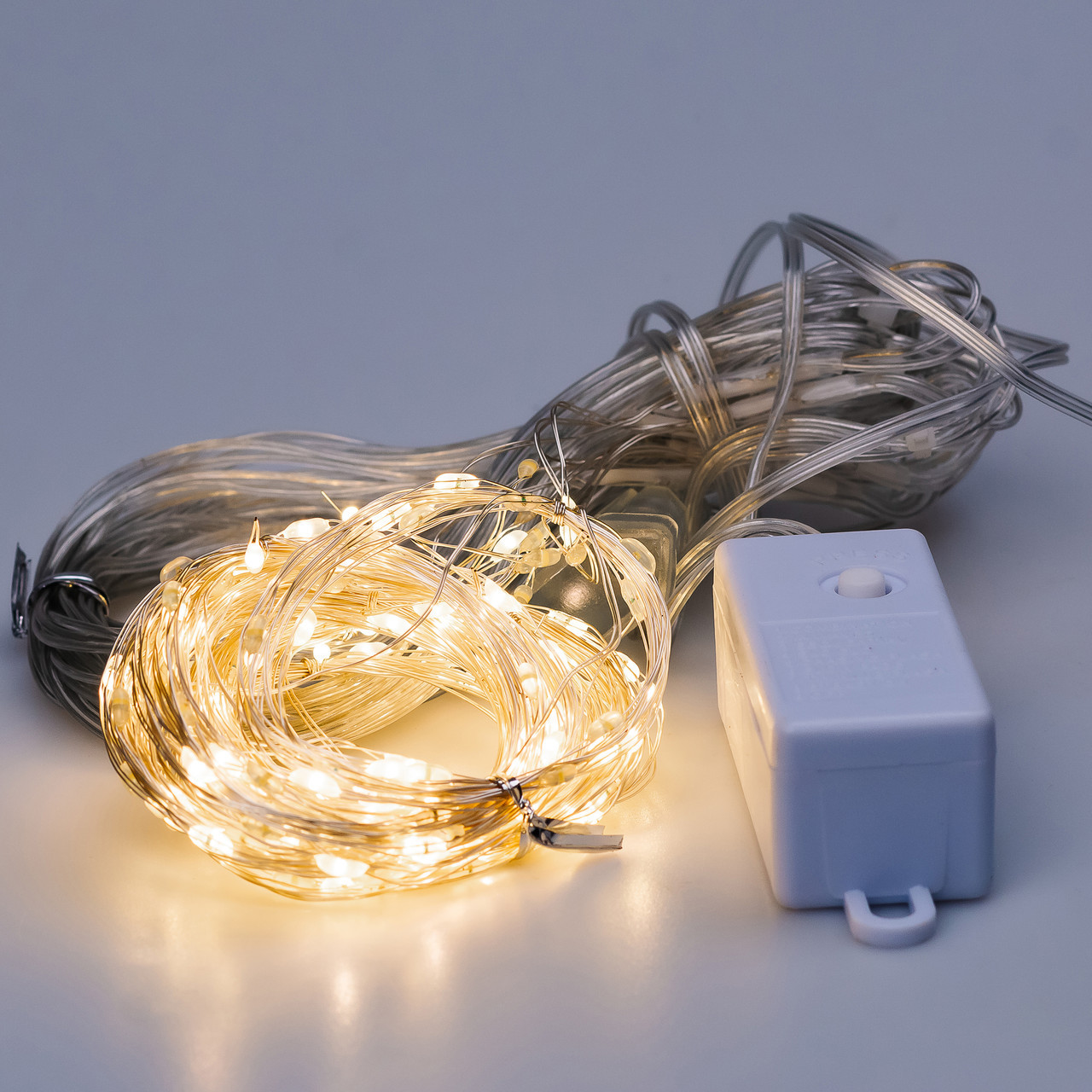 Світлодіодна гірлянда-штора GarlandoPro "Роса" 200LED 3х2м 10 ліній 8 режимів, Жовтий 173304Y - Зображення 2