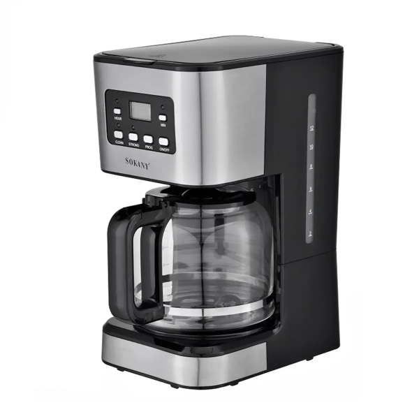 Краплинна кавоварка Sokany з підігрівом кавника 1,5 літра CM-121E