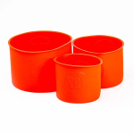 Набір форм для випічки паски силіконові 3 шт 1.7 л, 1 л, 0.6 л Червоні HP-35-553R