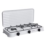 Настільна газова плита на 3 конфорки Sokany 5.5 кВт Біла Lugi SK-6003W - Зображення 2