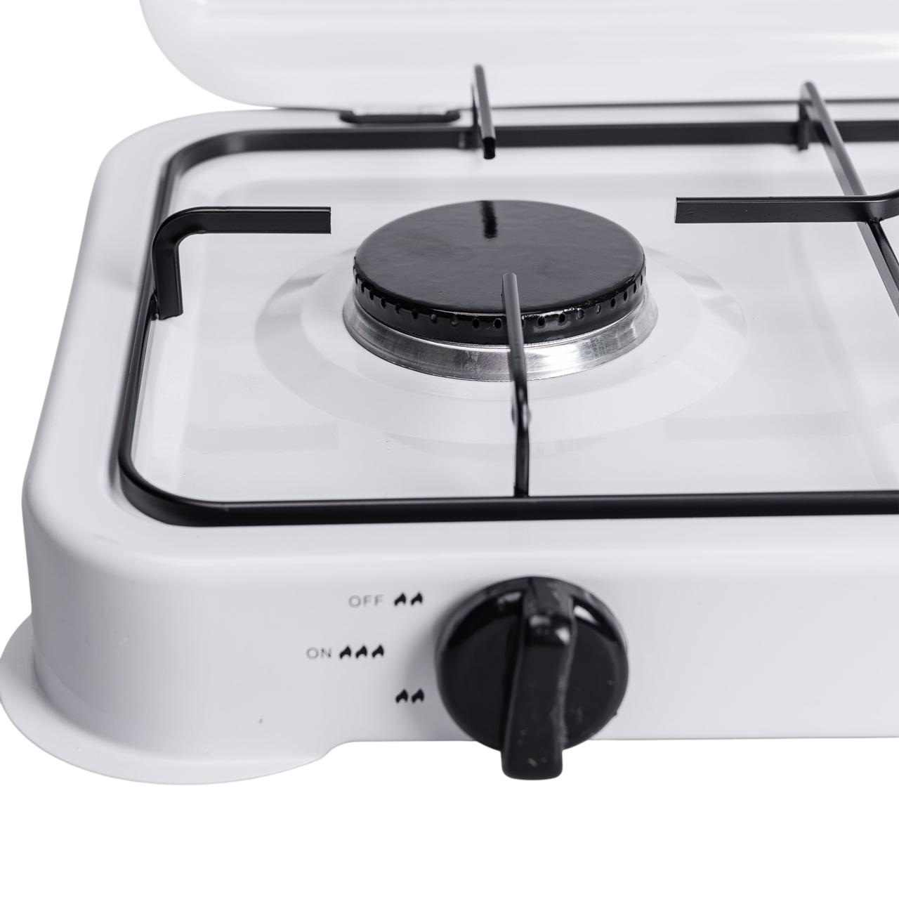 Настільна газова плита на 3 конфорки Sokany 5.5 кВт Біла Lugi SK-6003W - Зображення 7