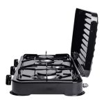 Настільна газова плита на 3 конфорки Sokany 5.5 кВт Чорна Lugi SK-6003B - Зображення 3