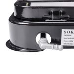 Настільна газова плита на 3 конфорки Sokany 5.5 кВт Чорна Lugi SK-6003B - Зображення 5