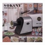Овочерізка Sokany Lugi електрична 1000 Вт 6 в 1 з 5 насадками багатофункціональна SK-1178 - Зображення 9