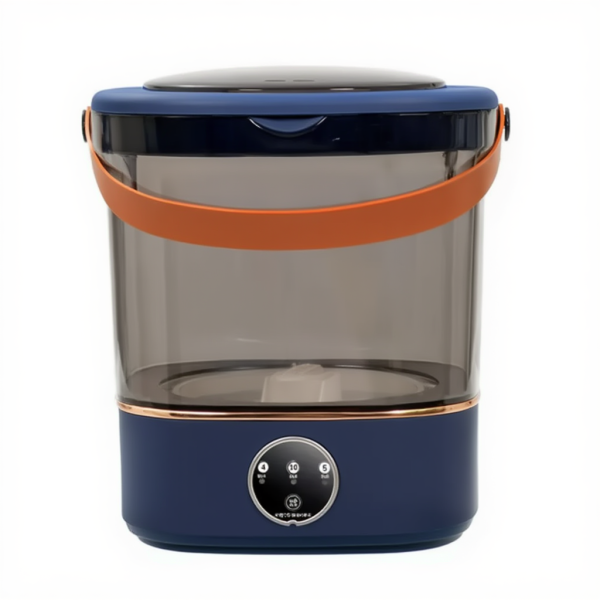 Портативна міністиральна машина з відтискачем 36 Вт 850 об./хв, бак на 12 літрів, Синя HP-35015-61BL