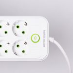 Мережевий фільтр подовжувач на 8 розеток з 3 USB 1 Type-C та кнопкою відключення F20U 2.8 м Білий HP-5-27 - Зображення 6