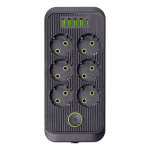 Мережевий фільтр подовжувач F06U на 6 розеток 4 USB 1 Type-C та кнопкою відключення 3 м Чорний HP-5-24 - Зображення 3