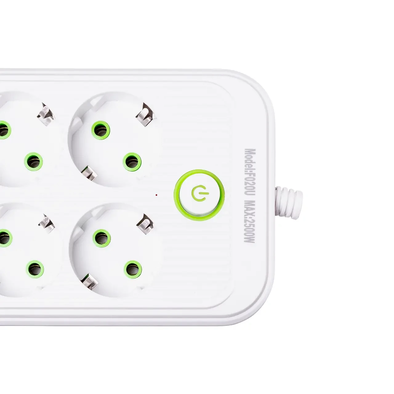 Мережевий фільтр подовжувач на 8 розеток з 3 USB 1 Type-C та кнопкою відключення F20U 4.7 м Чорний HP-5-29 - Зображення 4