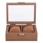 Дерев'яна скринька для наручного годинника 16.5×12×7.5 см на 2 відсіки HP-5-10 - Зображення 6
