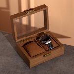 Дерев'яна скринька для наручного годинника 16.5×12×7.5 см на 2 відсіки HP-5-10 - Зображення 3