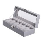 Скринька для наручного годинника 30×11×8 см з еко шкіри на 6 відсіків HP-5-3 - Зображення 3
