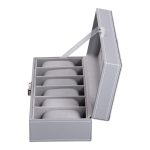 Скринька для наручного годинника 30×11×8 см з еко шкіри на 6 відсіків HP-5-3 - Зображення 5