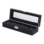 Скринька для наручного годинника 35.5×11.5×8 см дерев'яна на 6 відсіки HP-5-8