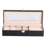 Скринька для прикрас із еко шкіри 31×11×8 см органайзер для ювелірних виробів HP-5-5B - Зображення 2