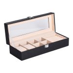 Скринька для прикрас із еко шкіри 31×11×8 см органайзер для ювелірних виробів HP-5-5B - Зображення 3