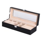 Скринька для прикрас із еко шкіри 31×11×8 см органайзер для ювелірних виробів HP-5-5B - Зображення 4
