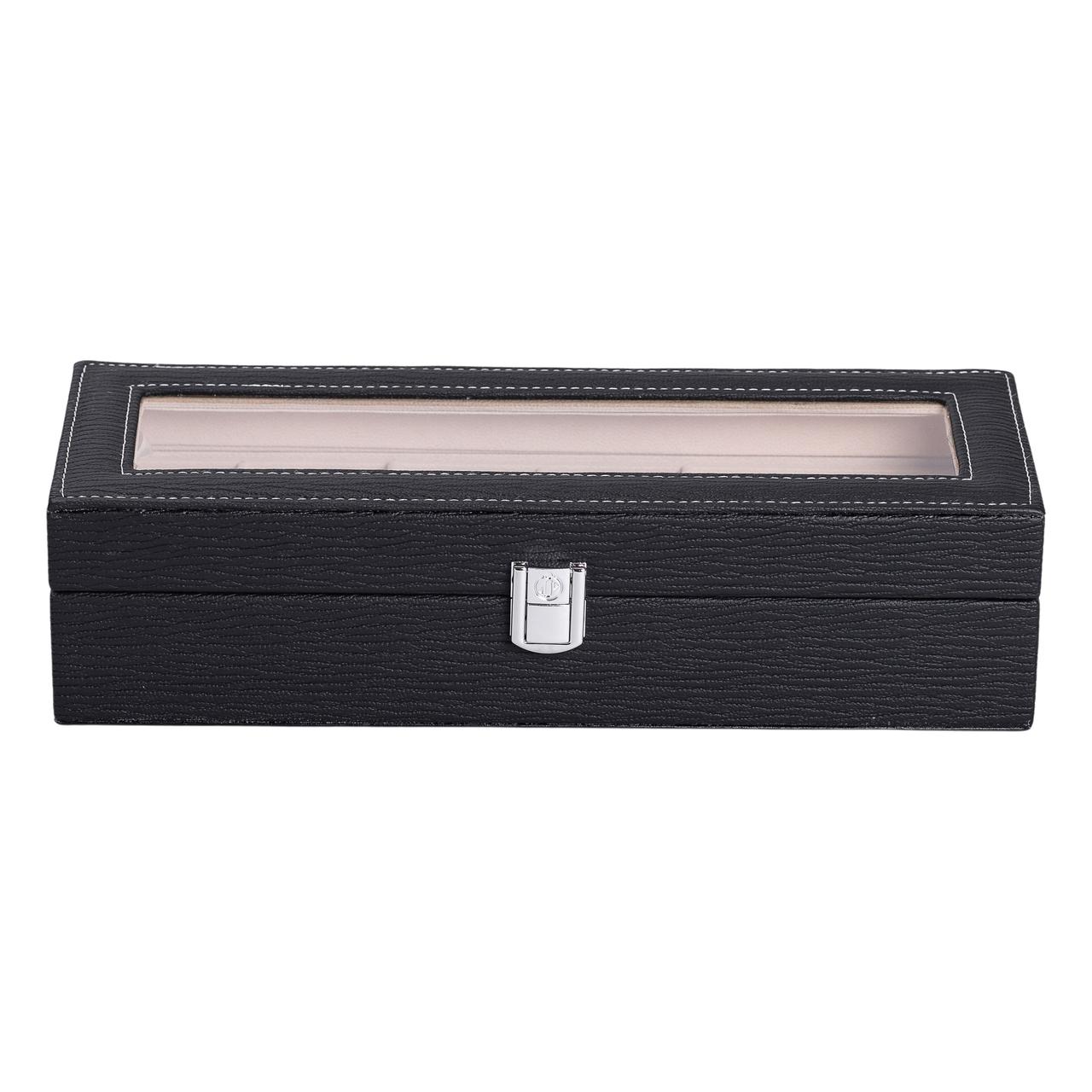 Скринька для прикрас із еко шкіри 31×11×8 см органайзер для ювелірних виробів HP-5-5B - Зображення 8